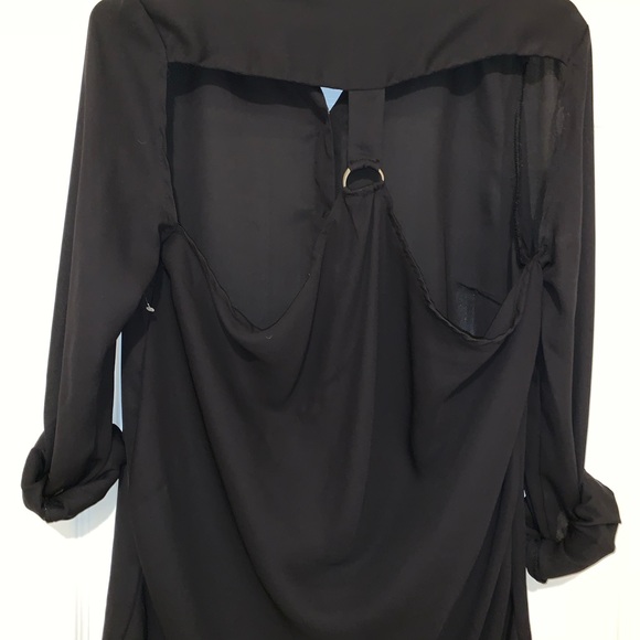 Charlotte Russe Tops - Black Button Down Top